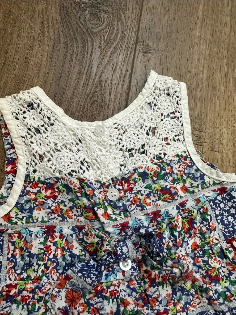 Blueberi Boulevard Girl’s Dress, Floral, Lace, Coquette, Cottagecore, Quilt, 3T